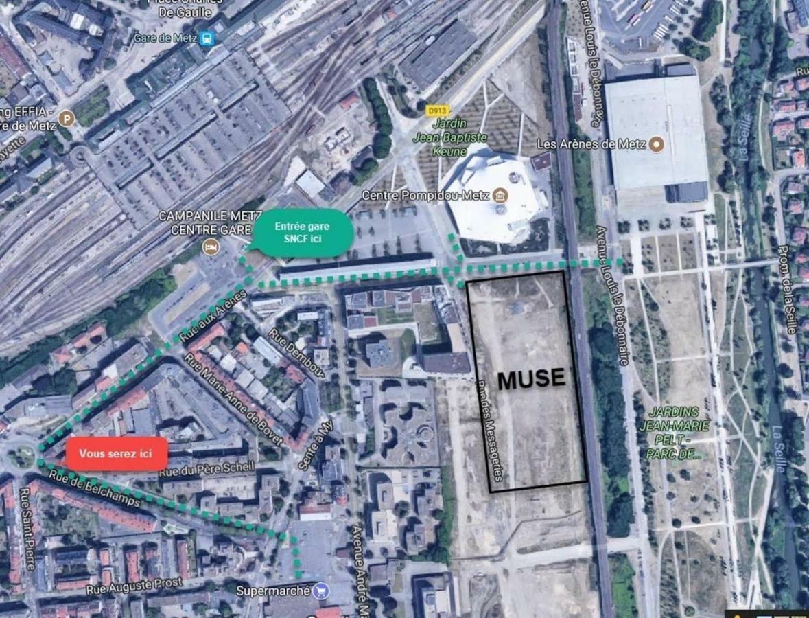 Studio Gare Metz Cote Cour Ngoại thất bức ảnh
